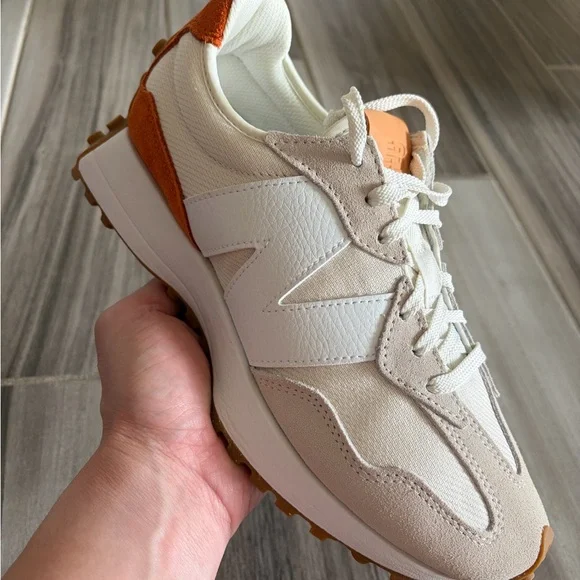 Women's New Balance 327 Casual Shoes - Sea Salt Rust Oxide WS327RA - Picture 4 of 8